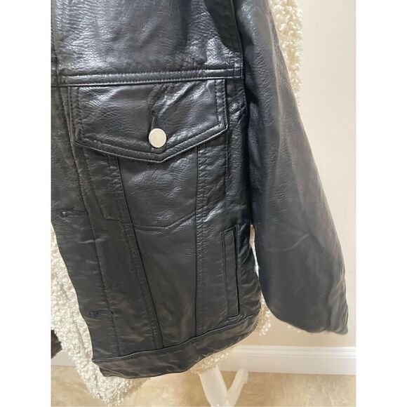 BLANK NYC Fresh Air Vegan Leather Jacket Size M - Picture 6 of 10